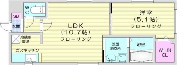 二十四軒駅 徒歩13分 1階の物件間取画像